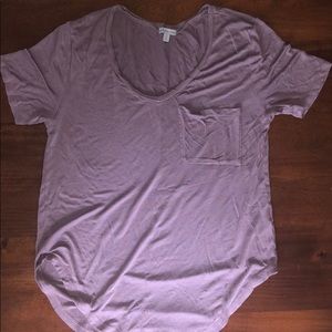 basic purple tee from charotte russe